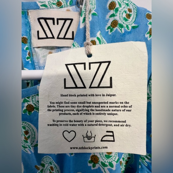 NWTs SZ Gaia Dress size Small in Cornflower with pockets - Picture 2 of 6